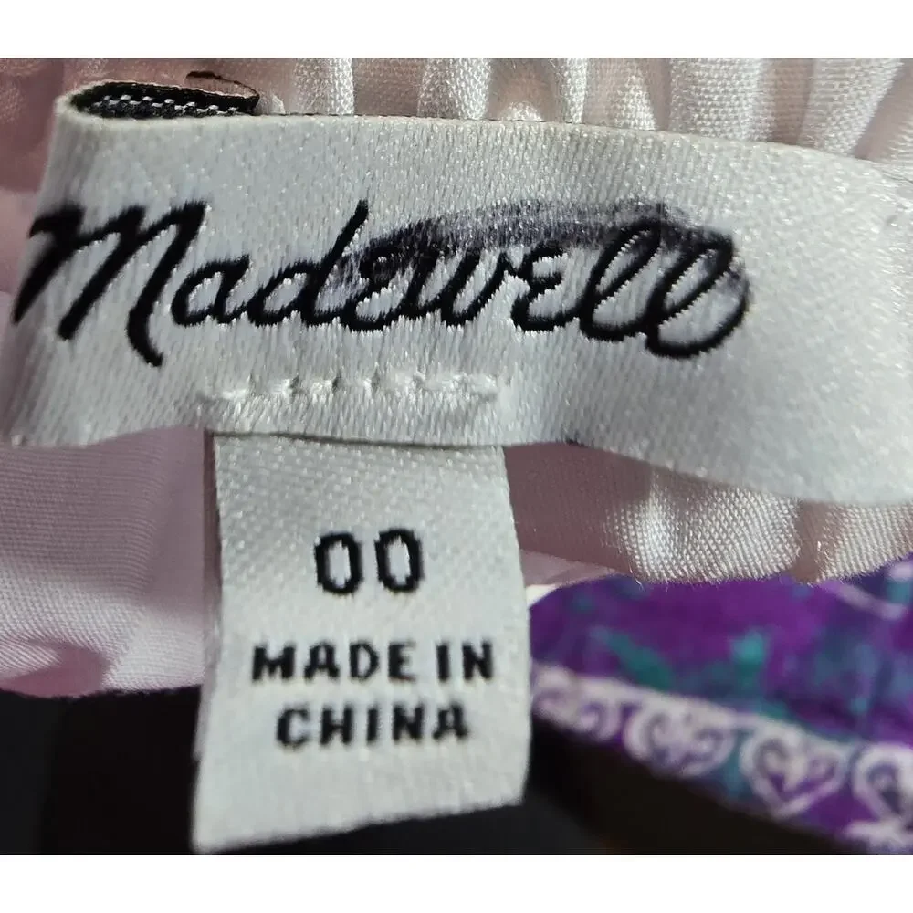 Madewell Womens Puff-Sleeve Babydoll Top White Size 00 NWT